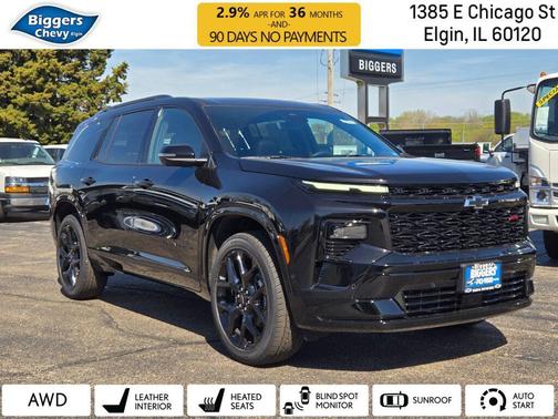 Mosaic Black Metallic 2026 Chevrolet Traverse RS