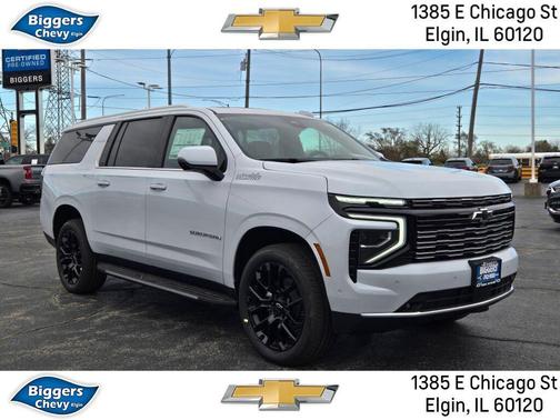 Polar White Tricoat 2026 Chevrolet Suburban High Country, 4WD