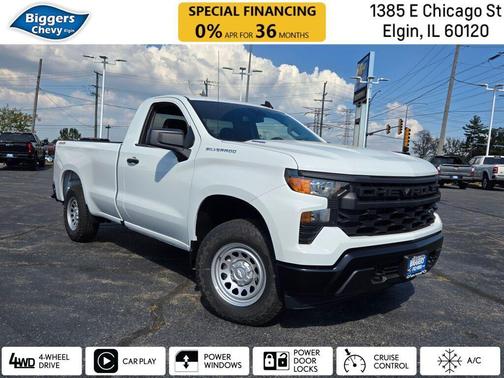 Summit White 2026 Chevrolet Silverado 1500 WT