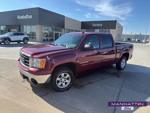 RED 2008 GMC Sierra 1500 SLE1 Crew Cab