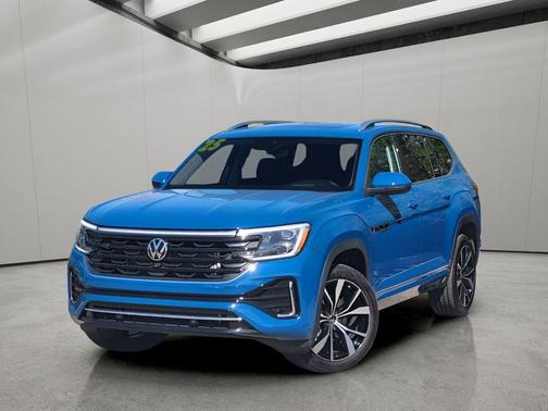 Mountain Lake Blue Metallic 2025 Volkswagen Atlas 2.0T SEL Premium R-Line 4MOTION