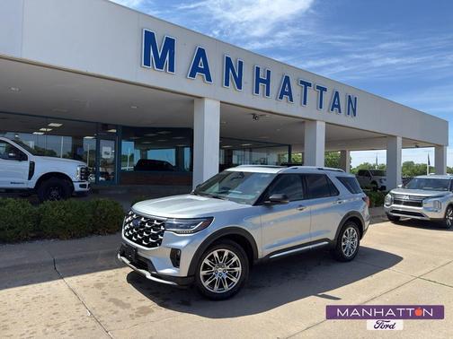 Iconic Silver Metallic 2025 Ford Explorer Platinum