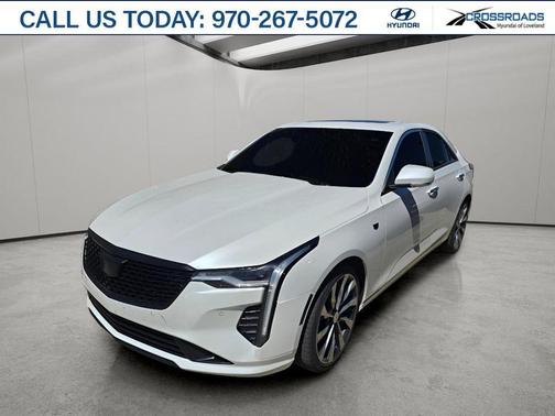 Crystal White Tricoat 2021 Cadillac CT4 Premium Luxury