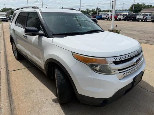 White Platinum Metallic Tri-Coat 2014 Ford Explorer XLT