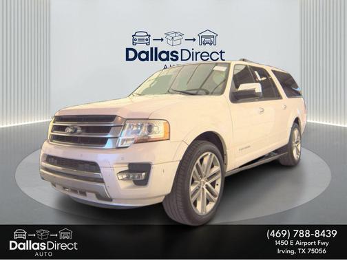 White Platinum Metallic Tri-Coat 2015 Ford Expedition EL Platinum