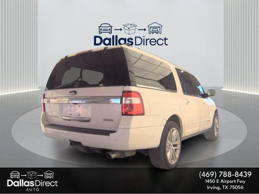 White Platinum Metallic Tri-Coat 2015 Ford Expedition EL Platinum