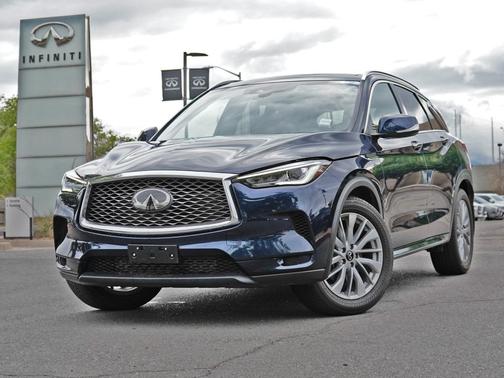 Hermosa Blue 2023 INFINITI QX50 LUXE AWD