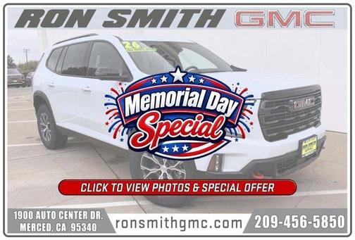 Glacier White 2026 GMC Acadia AT4