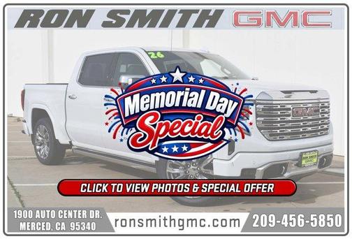 Glacier White 2026 GMC Sierra 1500 Denali