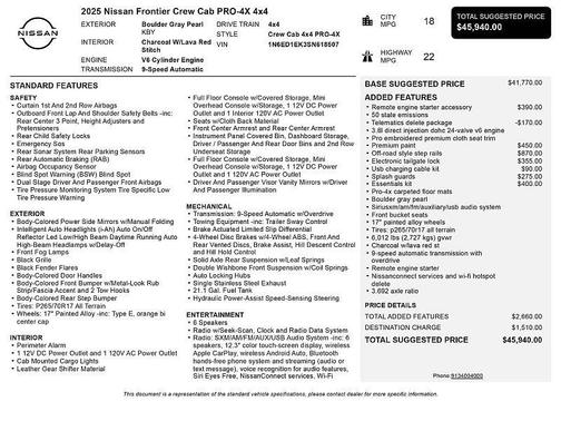 2025 Nissan Frontier PRO-4X