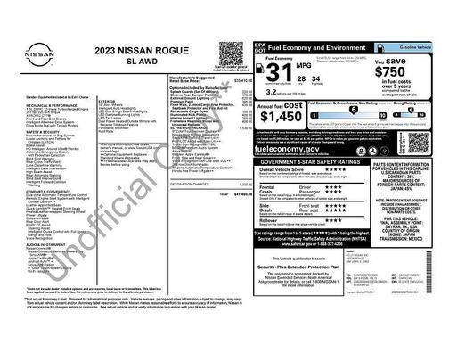Scarlet Ember Tintcoat 2023 Nissan Rogue SL