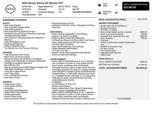 2024 Nissan Sentra SV