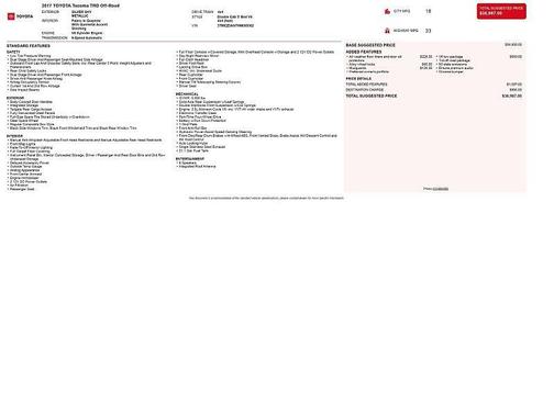 2017 Toyota Tacoma TRD Off Road