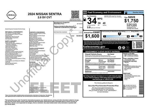 Fresh Powder 2024 Nissan Sentra SV