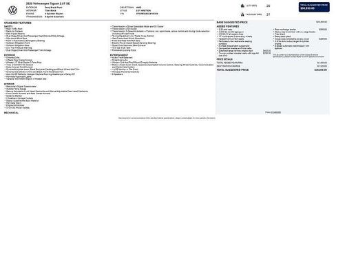 2020 Volkswagen Tiguan 2.0T SE 4MOTION