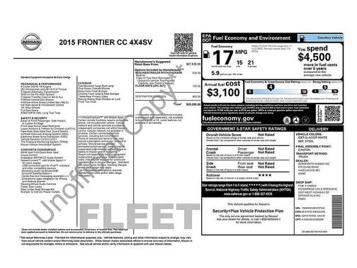 2015 Nissan Frontier SV