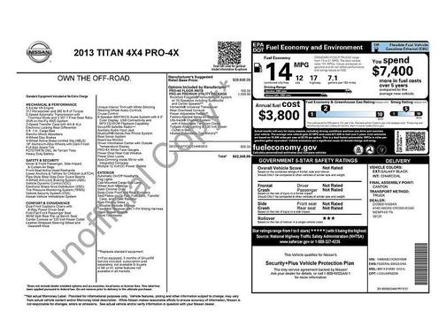 Galaxy Black Metallic 2013 Nissan Titan PRO-4X