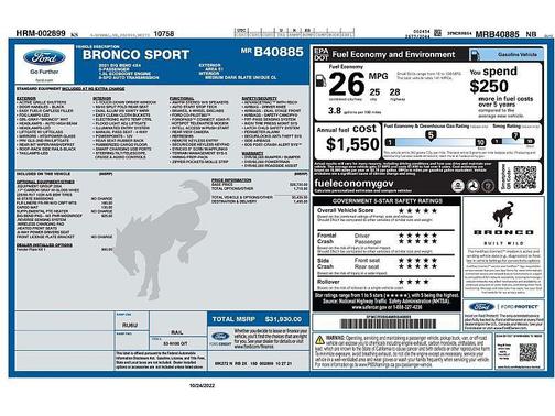 Area 51 2021 Ford Bronco Sport Big Bend