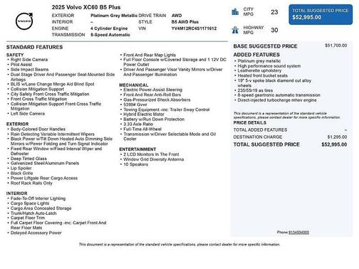 2025 Volvo XC60 B5 Plus