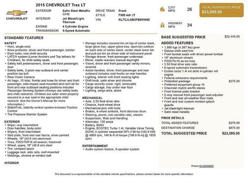 2015 Chevrolet Trax LT