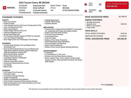 2023 Toyota Camry SE