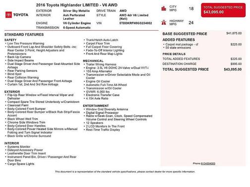 2016 Toyota Highlander Limited