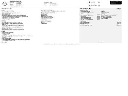 2026 Nissan Rogue SV