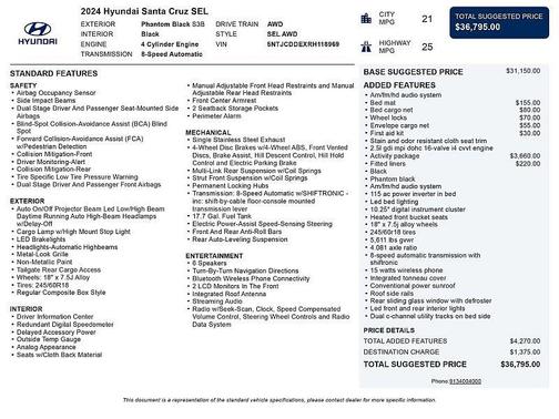 2024 Hyundai SANTA CRUZ SEL