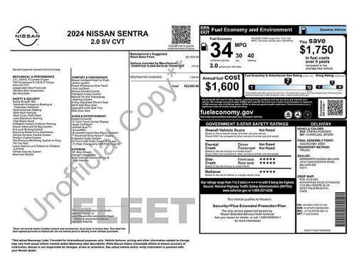 2024 Nissan Sentra SV