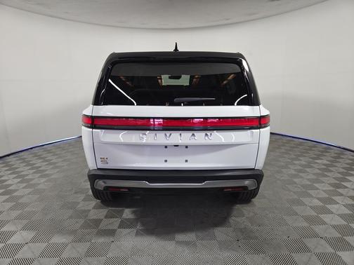 Glacier White 2024 Rivian R1S Adventure Quad Motor Large Pack