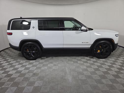 Glacier White 2024 Rivian R1S Adventure Quad Motor Large Pack