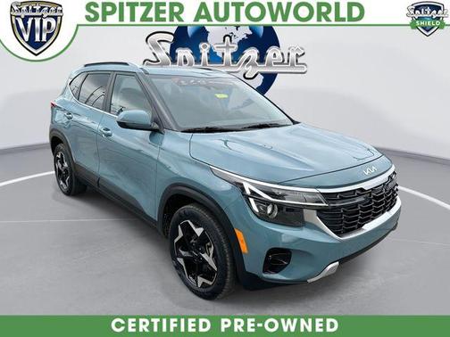 Blue 2024 Kia Seltos EX