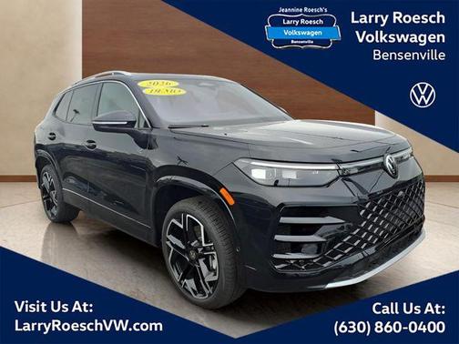 deep black pearl 2026 Volkswagen Tiguan 2.0T SEL R-Line 4MOTION