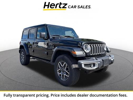 Black Clearcoat 2025 Jeep Wrangler 4-Door Sahara 4x4