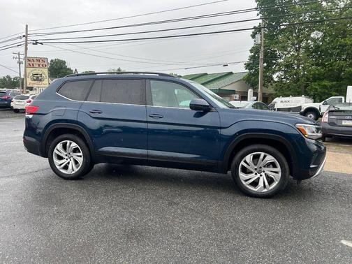 Tourmaline Blue Metallic 2023 Volkswagen Atlas 3.6L SE w/Technology
