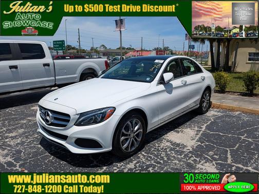 White 2016 Mercedes-Benz C-Class