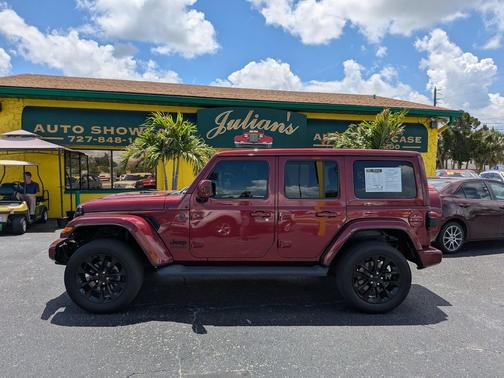 Maroon 2021 Jeep Wrangler Unlimited Sahara