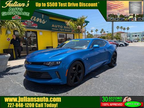 Hyper Blue Metallic 2018 Chevrolet Camaro 1LT