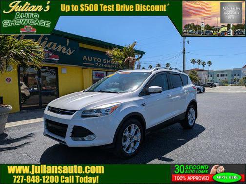 White Platinum Metallic Tri-Coat 2016 Ford Escape Titanium