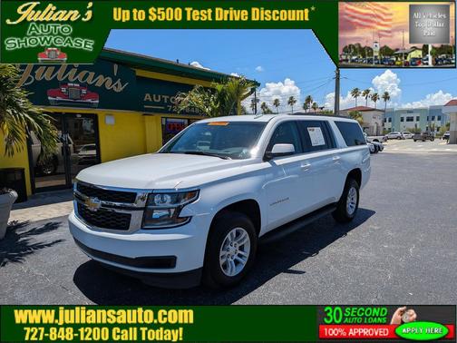 Summit White 2019 Chevrolet Suburban LT
