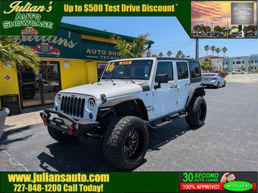 Bright White Clearcoat 2016 Jeep Wrangler Unlimited Sport