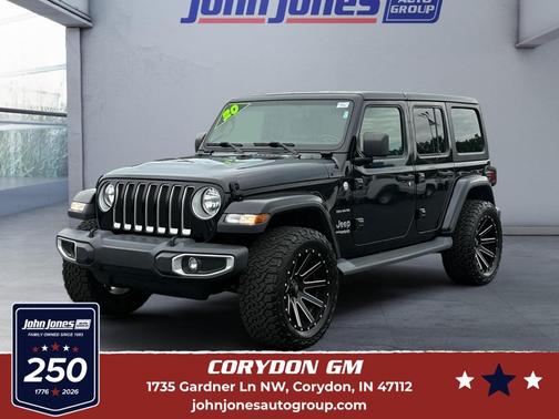 Black Clearcoat 2020 Jeep Wrangler Unlimited Sahara