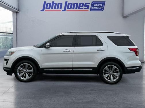 White Platinum Tri-Coat Metallic 2018 Ford Explorer Limited