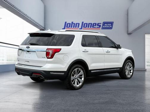 White Platinum Tri-Coat Metallic 2018 Ford Explorer Limited