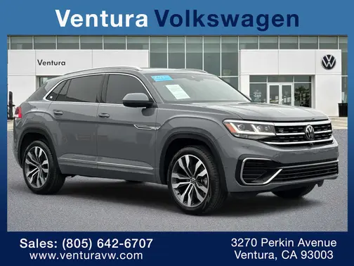 Pure Gray 2023 Volkswagen Atlas Cross Sport 3.6L V6 SEL Premium R-Line
