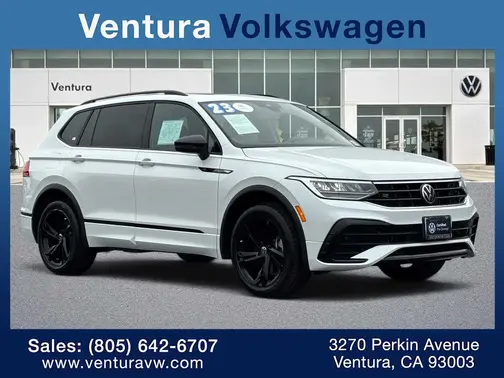 Opal White Pearl 2023 Volkswagen Tiguan SE R-Line Black