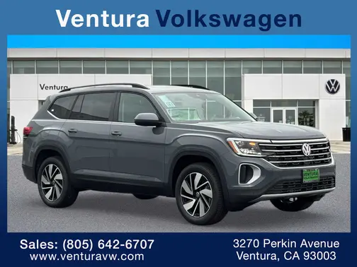 Pure Gray 2026 Volkswagen Atlas 2.0T SE w/Technology