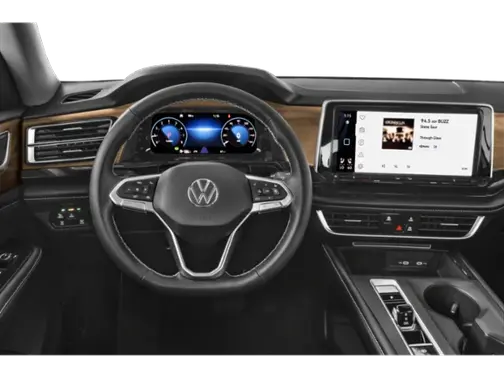 Deep Black Pearl 2026 Volkswagen Atlas 2.0T SE w/Technology