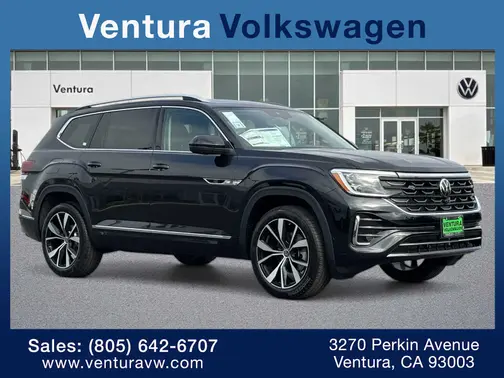 Deep Black Pearl 2026 Volkswagen Atlas 2.0T SEL Premium R-Line