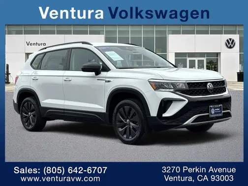 Pure White 2024 Volkswagen Taos S